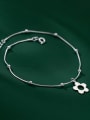 thumb 925 Sterling Silver Hollow Flower Minimalist Anklet 1