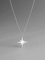 thumb 925 Sterling Silver Star Minimalist Long Strand Necklace 1