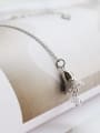 thumb 925 Sterling Silver zircon bell necklac 0