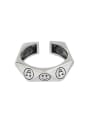 thumb 925 Sterling Silver Smiley Vintage Expression  Band Ring 4