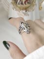 thumb 925 Sterling Silver Hollow  Cross Vintage Free Size Midi Ring 2
