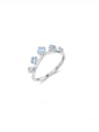 thumb 925 Sterling Silver Cubic Zirconia Crown Dainty Band Ring 0