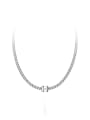 thumb 925 Sterling Silver Geometric Chain Trend Necklace 0