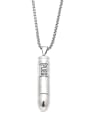 thumb Stainless steel Bullet Hip Hop Long Strand Necklace 2