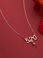 thumb 925 Sterling Silver Number Minimalist Necklace 1