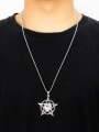 thumb Stainless steel Chain Alloy Pendant Skull Hip Hop Long Strand Necklace 1
