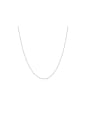 thumb 925 Sterling Silver With White Gold Plated Minimalist Necklaces 0