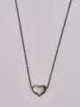thumb Titanium Steel Acrylic Heart Minimalist Necklace 2