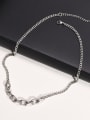 thumb Stainless steel Geometric Hip Hop Necklace 0