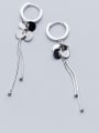 thumb 925 sterling silver tassel minimalist threader earring 2