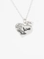 thumb 925 Sterling Silver Heart Vintage Pendant Necklace 0