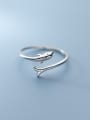thumb 925 Sterling Silver Dolphin Cute Band Ring 2