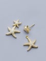 thumb 925 Sterling Silver Cubic Zirconia Star Ethnic Stud Earring 4
