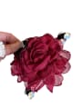 thumb Fabric Trend Flower Alloy Resin Multi Color Jaw Hair Claw 3