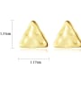 thumb 925 Sterling Silver Triangle Minimalist Stud Earring 3