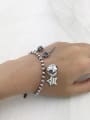 thumb Vintage Sterling Silver With Star Smiley Pendant  Bead Chain Bracelets 2