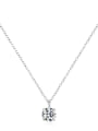thumb 925 Sterling Silver Moissanite Geometric Dainty Necklace 2