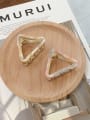 thumb Alloy Cellulose Acetate Trend Hollow Triangle Jaw Hair Claw 3