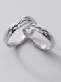 thumb 925 Sterling Silver Round Vintage Couple Ring 1