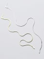thumb 925 Sterling Silver Tassel Minimalist Single Threader Earring 0