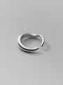 thumb 925 Sterling Silver Round Minimalist Band Ring 4