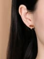thumb 925 Sterling Silver Carnelian Mushroom Cute Stud Earring 1