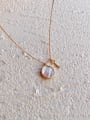 thumb Copper Shell White Round  Necklace 0