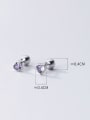 thumb 925 Sterling Silver Cubic Zirconia Heart Cute Stud Earring 2