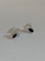 thumb 925 Sterling Silver Cubic Zirconia Bowknot Vintage Stud Earring 4