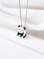 thumb 925 Sterling Silver Cute panda pendant Necklace 3