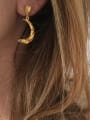 thumb Brass Irregular Geometric Vintage Drop Earring 1