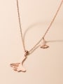 thumb 925 Sterling Silver Hollow Tree Leaf Minimalist Necklace 4