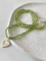 thumb 925 Sterling Silver Heart Vintage Beaded Necklace 0