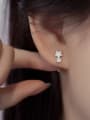 thumb 925 Sterling Silver Cubic Zirconia Star Dainty Cluster Earring 1