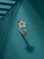 thumb Alloy Cubic Zirconia Star Dainty Band Ring 1