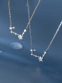 thumb 925 Sterling Silver Cubic Zirconia Star Dainty Necklace 2