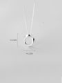 thumb 925 Sterling Silver With Platinum Plated Minimalist Irregular Necklaces 3