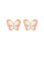 thumb Brass Enamel Butterfly Cute Huggie Earring 3