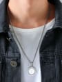 thumb Stainless steel Cubic Zirconia Geometric Hip Hop Necklace 1