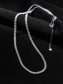 thumb 925 Sterling Silver Bead Round Minimalist Multi Strand Necklace 0
