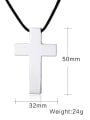 thumb Titanium Steel Cross Minimalist Regligious Necklace 2