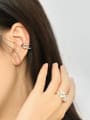 thumb 925 Sterling Silver Irregular Minimalist Clip Earring(ONLY ONE PCS) 3