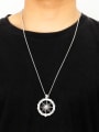 thumb Stainless steel Sun Hip Hop Long Strand Necklace 1
