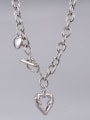 thumb Titanium Steel Hollow Heart Vintage  Pendant Necklace 1
