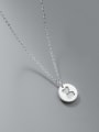 thumb 925 Sterling Silver Shell Round Minimalist Necklace 2