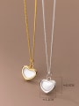 thumb 925 Sterling Silver Shell Heart Minimalist Necklace 4