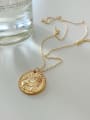 thumb 925 Sterling Silver Ethnic Round Lion pendant  Necklace 0