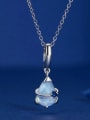 thumb 925 Sterling Silver Opal Minimalist Water Drop  DIY  Pendant 3