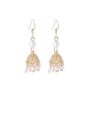 thumb Alloy With Imitation Gold Plated Vintage Irregular Drop Earrings 0