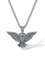 thumb Stainless steel Owl Hip Hop Necklace 0